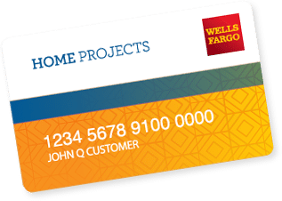 Buy today, pay over time. Your Wells Fargo Home Projects credit card also brings you revolving line of credit that you can use over and over again, special financing where available, convenient monthly payments to fit your budget, easy-to-use online account management and bill payment options. The Wells Fargo Home Projects credit card is issued with approved credit by Wells Fargo Bank, N.A. Equal Housing Lender. Learn more.